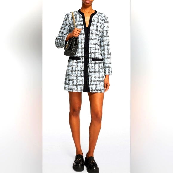 Maje Dresses & Skirts - Maje Tweed Button blazer Dress Size T34 US 2/4  New NWT
